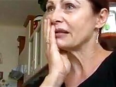 Amateur mature on the table