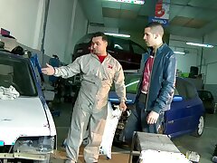 Spanish garage girl pays for mistake