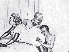 Reifer Mann Frau und Liebhaber! Animation!