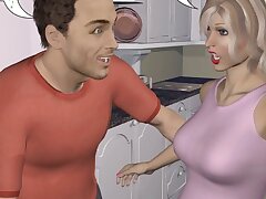 VERZWEIFELTE EHEMÄNNER 3D bisexuell MMF Cartoon animierte Comics