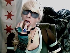 Blaue CD Cheerleader Cam Show von VikkiCD16