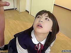 Japanese darling, Tomoyo Isumi sucks dicks, uncensored