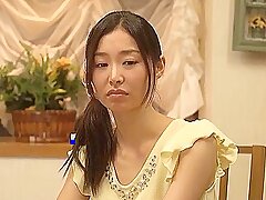 Asian babe seduced during her yoga practice