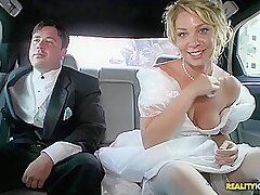Bride In White Beautiful Dress Gets Fucked