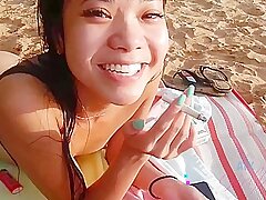 Vina Flashes You While You Explore Until You Hit The Nude Beach - Vina Skyy