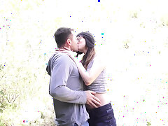 Nerd Jay Taylor got horny and had sex in nature