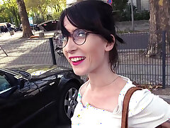 Petite brunette Lou Nesbit and passionate sex POV