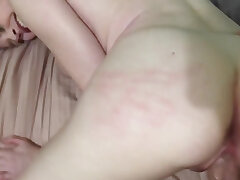 Little Bunny Colby with fake tits and POV sex with a stallion