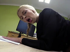 LOAN4K. New car costs money so blonde gets in hands of loan